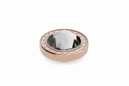 Qudo Rose Gold Topper Canino Deluxe 10.5mm - Crystal